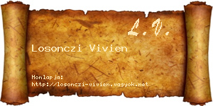 Losonczi Vivien névjegykártya